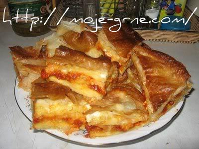 Gagina pita sa sirom i ajvarom Gagina pita sa sirom i ajvarom