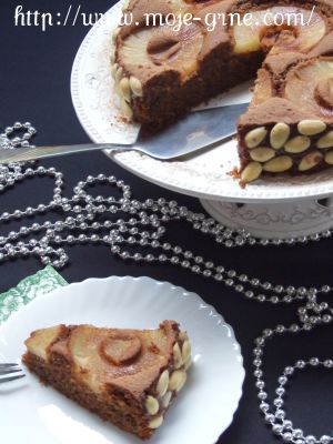 čoko ananas kolač sa bademom3 čoko ananas kolač sa bademom