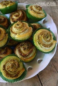 Pužići sa tunjevinom i pestom od rukole