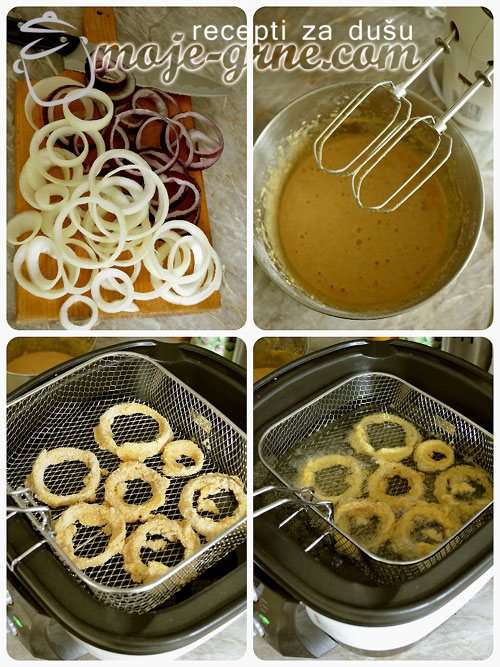 Prženi kolutovi luka - Onion rings 