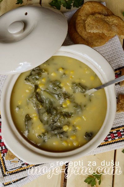 Krem supa od krompira, kelja i šećerca
