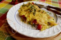 Omlet sa začinskim biljem i čeri paradajzom